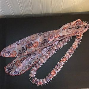 NWT Floral scarf belt